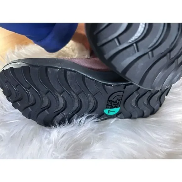 The North Face Women's Halseigh Knit Waterproof Snow Boots Light Mauve Size 7 pu - Picture 4 of 7